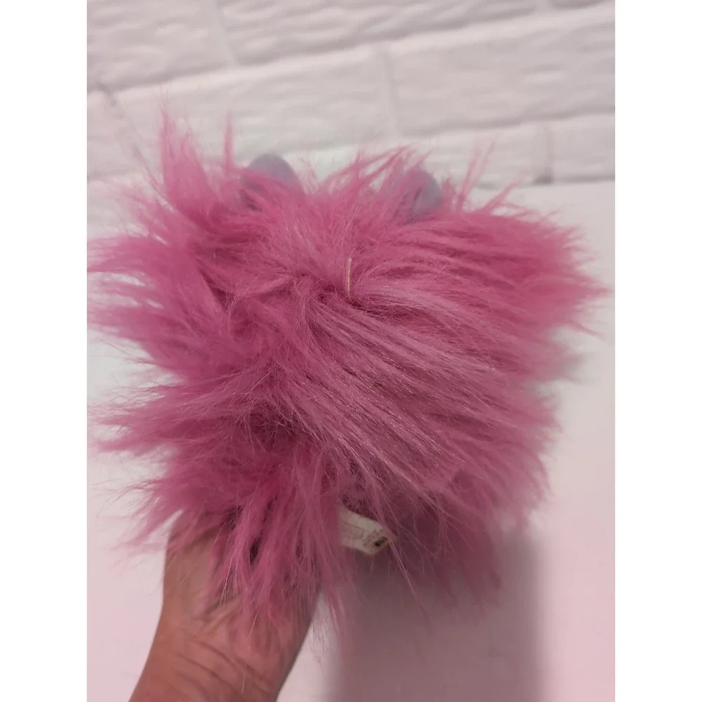 Tyco Lil Fursons Plush Kids Small Pink Purple 1995 Vintage Hearts 6